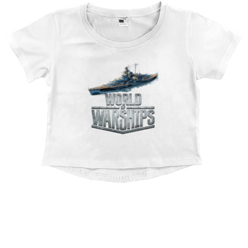 Kids' Premium Cropped T-Shirt - World of Warships 2 - Mfest