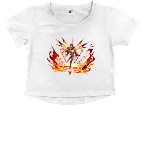 Kids' Premium Cropped T-Shirt - Genshin impact - Mfest