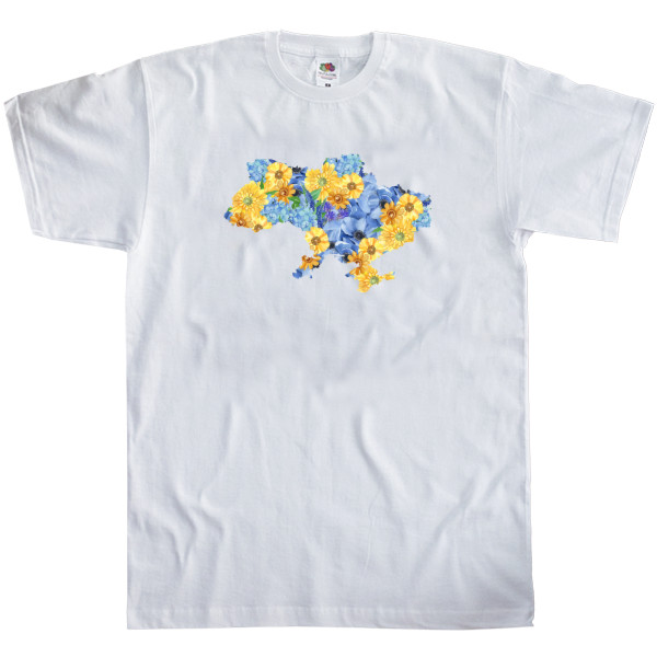 Men's T-Shirt Fruit of the loom - T-shirt with Ukrainian symbols - Mfest