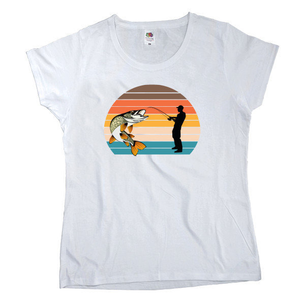 Women's T-shirt Fruit of the loom -  Fishing - Mfest