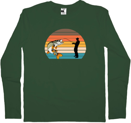 Men's Longsleeve Shirt -  Fishing - Mfest