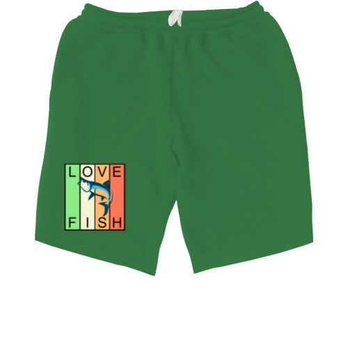 Men's Shorts - LOVE FISH - Mfest