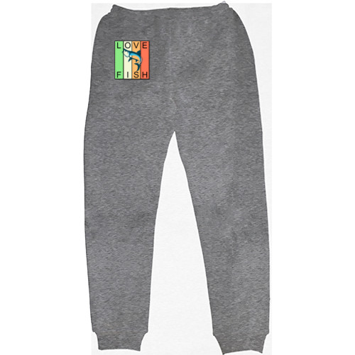 Kids' Sweatpants - LOVE FISH - Mfest