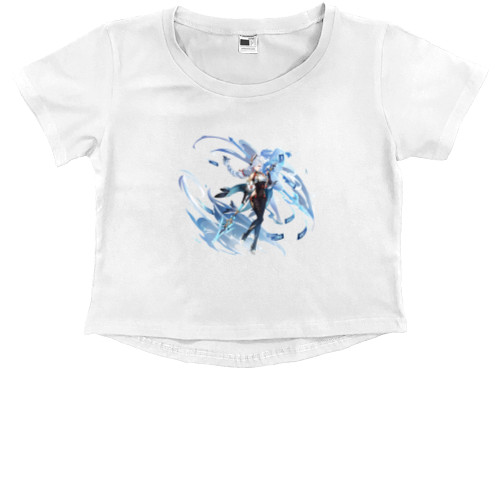 Kids' Premium Cropped T-Shirt - Genshin impact - Mfest