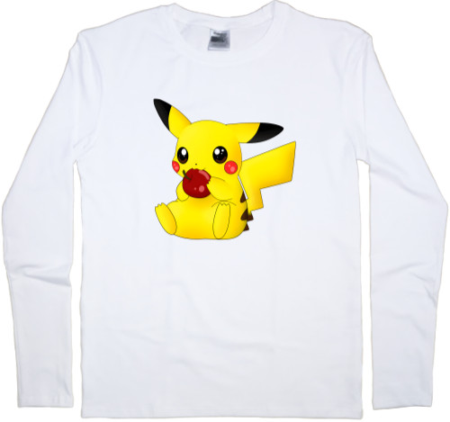 Men's Longsleeve Shirt - Pikachu with a heart - Mfest