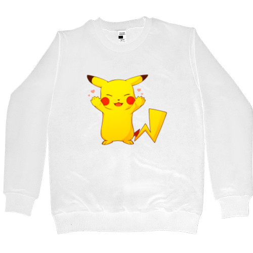 Men’s Premium Sweatshirt - Pikachu with a heart - Mfest