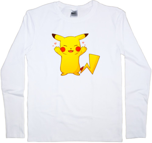 Kids' Longsleeve Shirt - Pikachu with a heart - Mfest