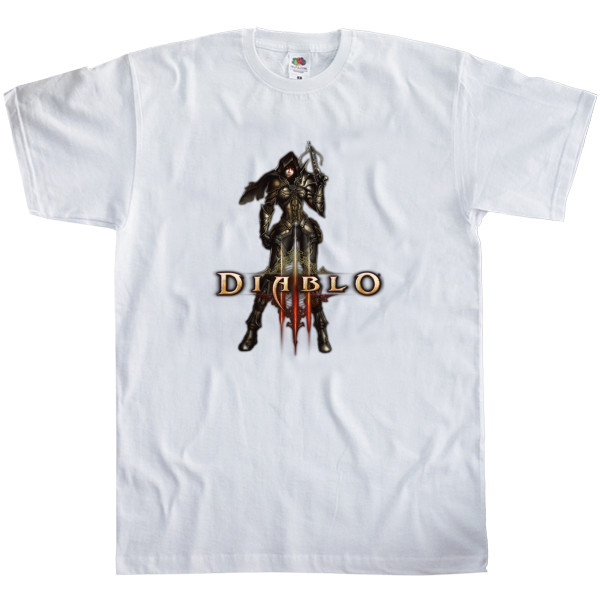 Men's T-Shirt Fruit of the loom - Diablo 3 logo 2 - Mfest