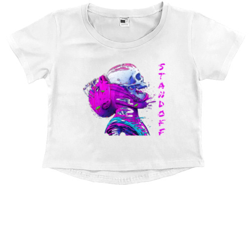 Kids' Premium Cropped T-Shirt - Standoff 2 - Mfest