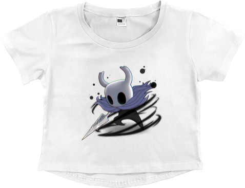 Women's Cropped Premium T-Shirt - Hollow Knight 2 - Mfest