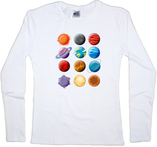 Women's Longsleeve Shirt - Space - Mfest