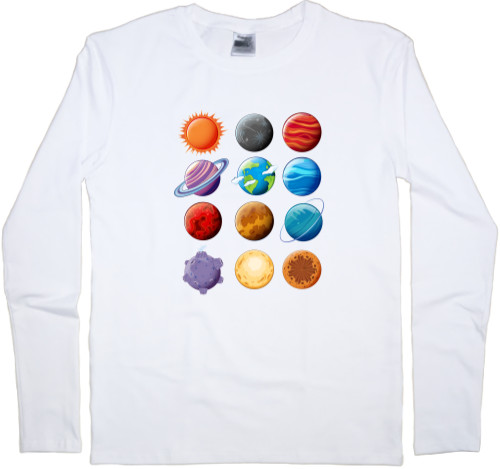 Kids' Longsleeve Shirt - Space - Mfest