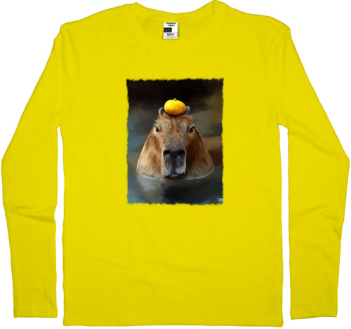 Kids' Longsleeve Shirt - capybara in the water - Mfest