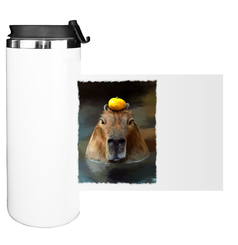 capybara in the water