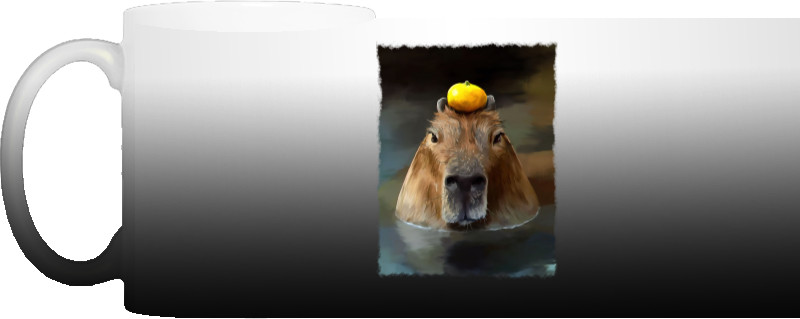 capybara in the water