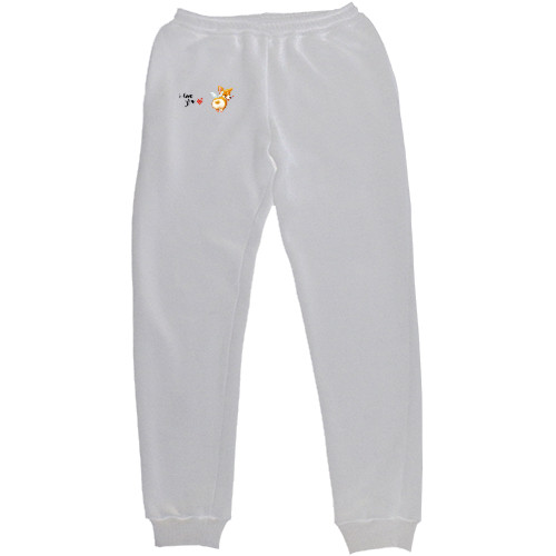 Men's Sweatpants - corgi angel - Mfest