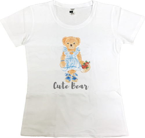 Women's Premium T-Shirt - Cute Bear, Teddy Bear - Mfest