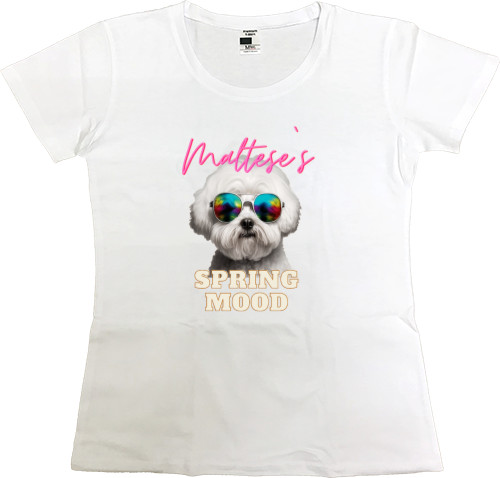 Women's Premium T-Shirt - Maltese, funny maltese - Mfest