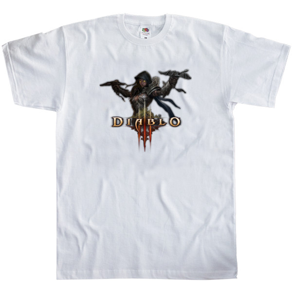 Men's T-Shirt Fruit of the loom - Diablo 3 logo 3 - Mfest