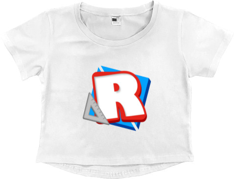 Women's Cropped Premium T-Shirt - Roblox 5 - Mfest