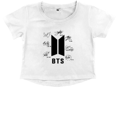 Kids' Premium Cropped T-Shirt - bts - Mfest