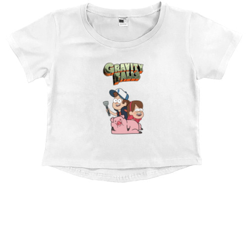 Kids' Premium Cropped T-Shirt - Gravity Falls - Mfest