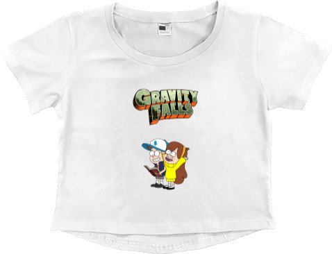 Women's Cropped Premium T-Shirt - Gravity Falls - Mfest