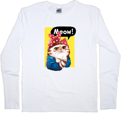 Kids' Longsleeve Shirt - Meow - Mfest