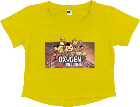 Women's Cropped Premium T-Shirt - Oxygen Not Included - Mfest