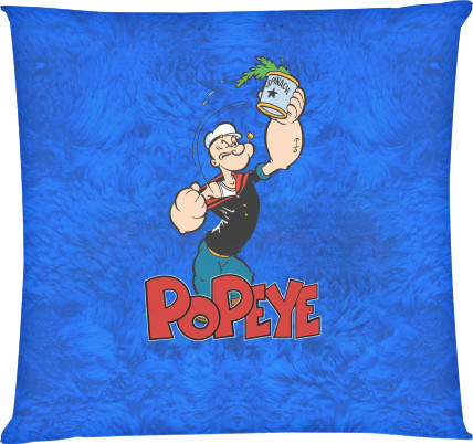 Square Throw Pillow - Popeye the Sailor - Mfest