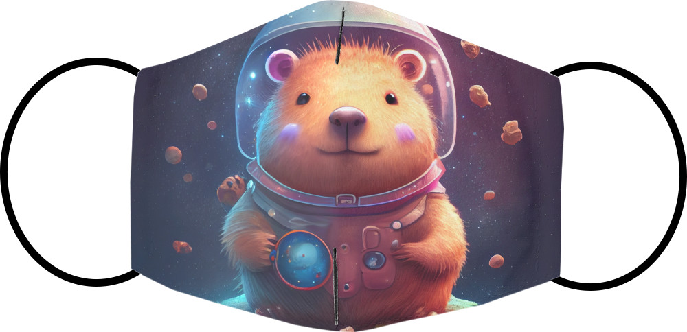 Face Mask - Capybara astronaut - Mfest