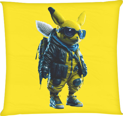 Square Throw Pillow - Pokemon Pikachu - Mfest