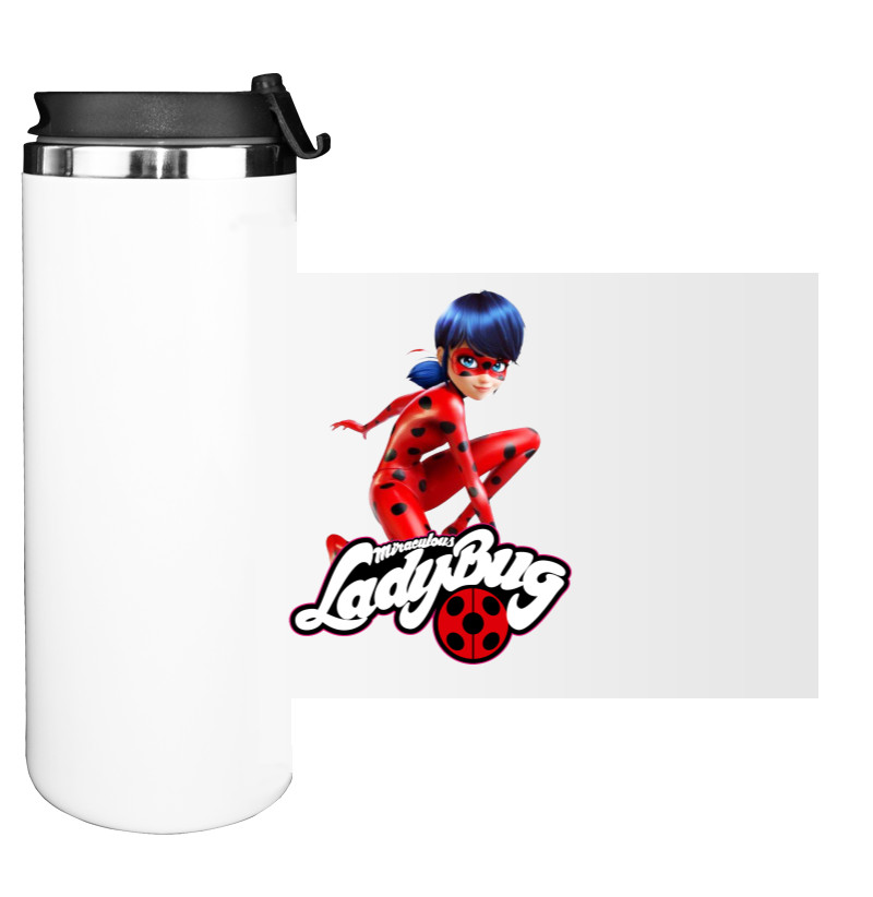 Water Bottle on Tumbler - lady bug 2 - Mfest