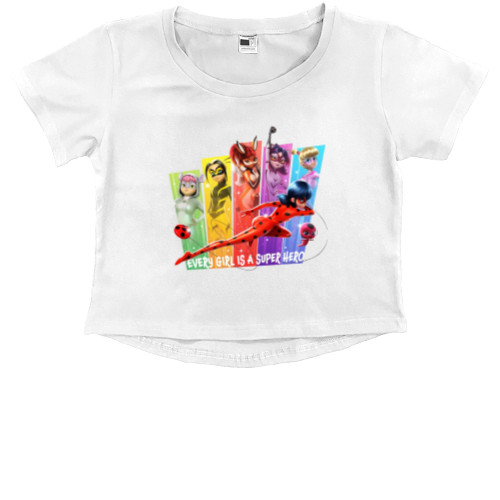 Kids' Premium Cropped T-Shirt - lady bug 2 - Mfest