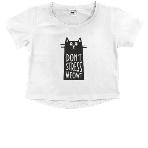 Kids' Premium Cropped T-Shirt - cat - Mfest