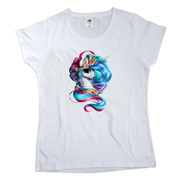 Women's T-shirt Fruit of the loom - unicorn 2 - Mfest