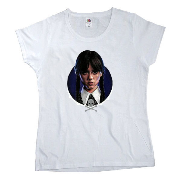 Women's T-shirt Fruit of the loom - Wednesday Addams 9 - Mfest