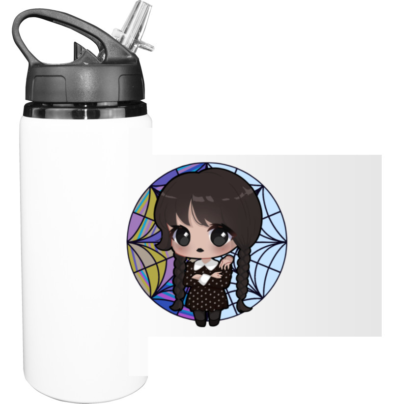 Sport Water Bottle - Wednesday Addams 8 - Mfest