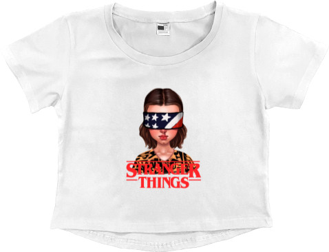 Women's Cropped Premium T-Shirt - Stranger Things - Mfest