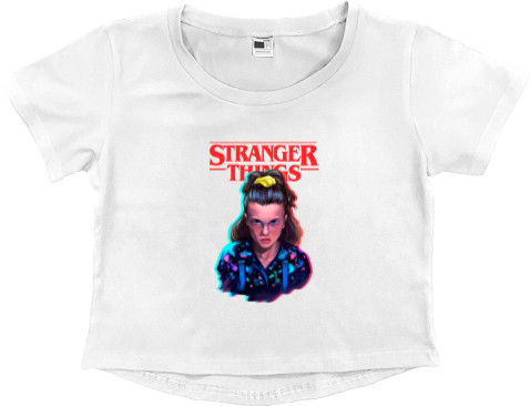 Women's Cropped Premium T-Shirt - Stranger Things 2 - Mfest