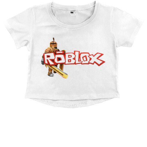 Kids' Premium Cropped T-Shirt - Roblox 2 - Mfest