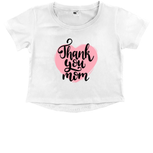 Kids' Premium Cropped T-Shirt - Mom - Mfest