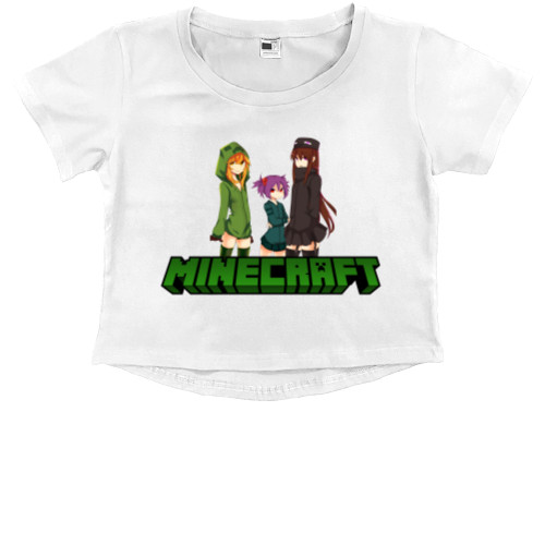 Kids' Premium Cropped T-Shirt - Minecraft 7 - Mfest