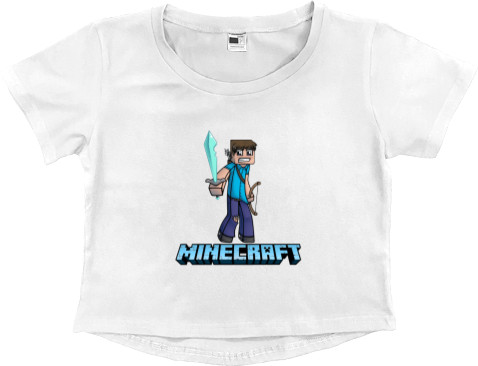 Women's Cropped Premium T-Shirt - Minecraft 4 - Mfest