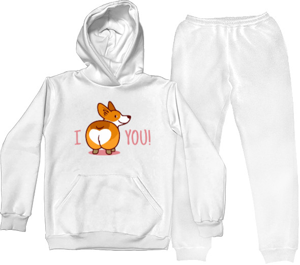 Sports suit for women - I love you - Mfest