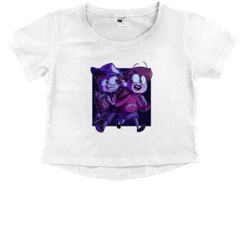 Kids' Premium Cropped T-Shirt - Gravity Falls - Mfest