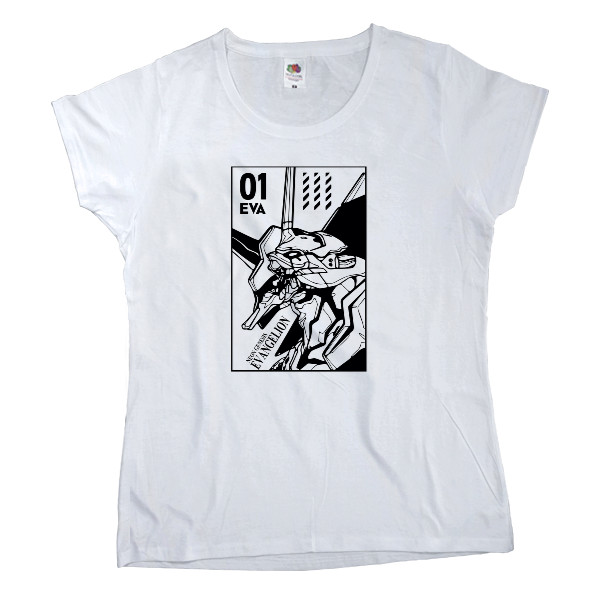 Women's T-shirt Fruit of the loom - Evangelion 3 - Mfest