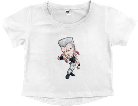 Women's Cropped Premium T-Shirt - CHIBI Kakyoin - Mfest