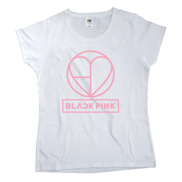 Women's T-shirt Fruit of the loom - blackpink logo 2 - Mfest