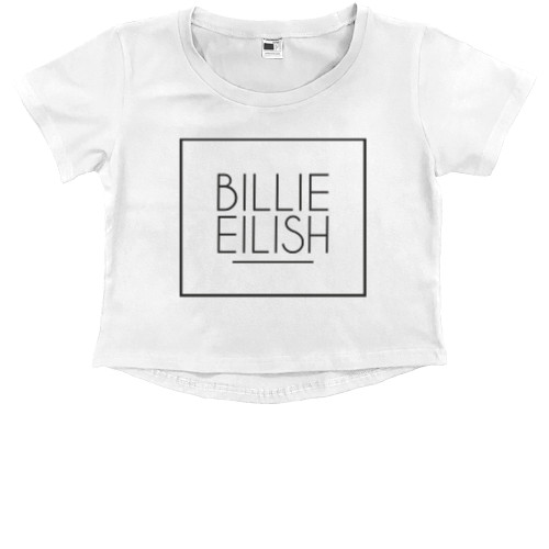 Kids' Premium Cropped T-Shirt - BILLIE EILISH - Mfest